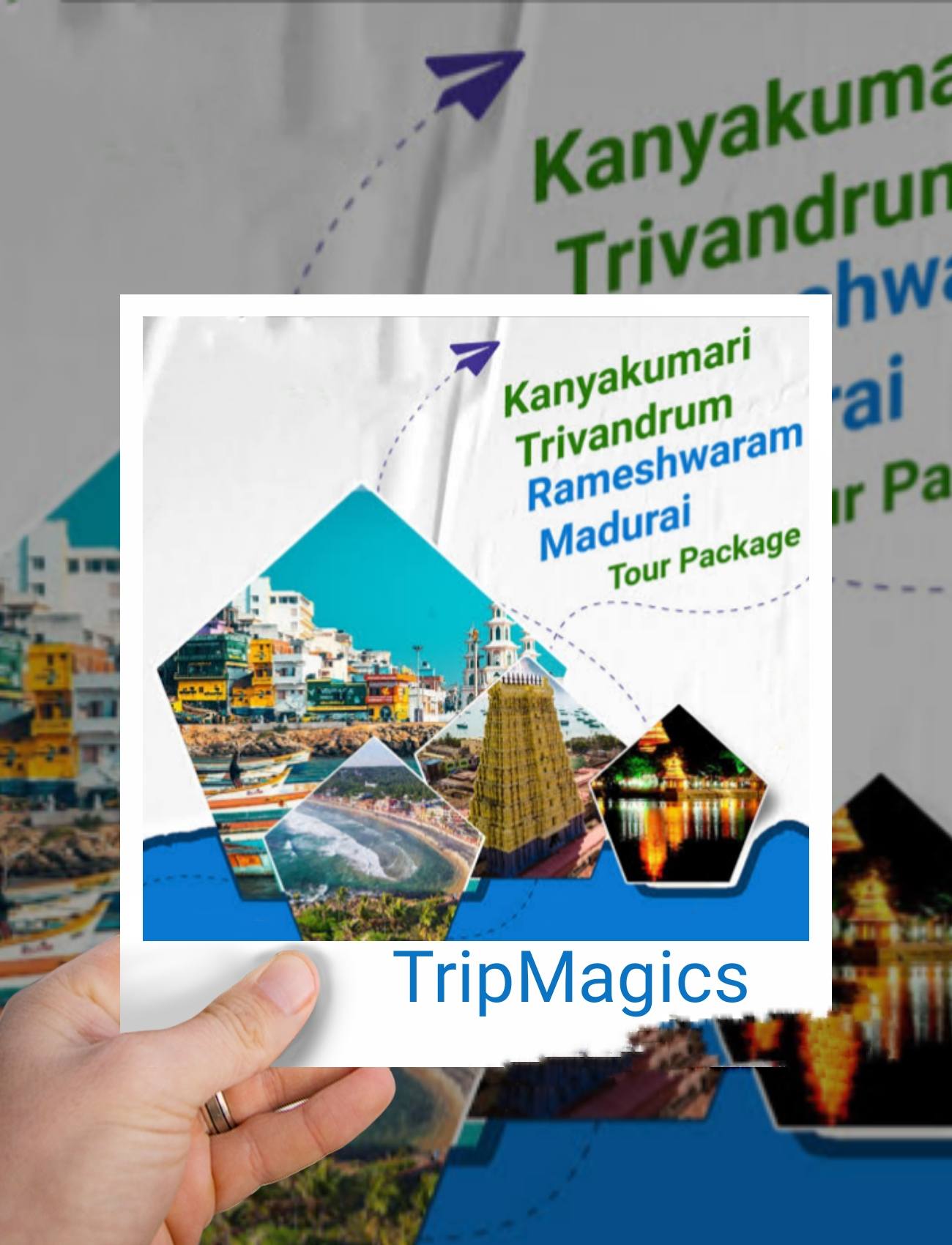 Kanyakumari Trivandrum Rameshwaram Madurai